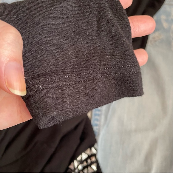 y2k McBling Bebe Hooded Bedazzled Longline Pullover Sport Sweater Dress ✨ - Picture 10 of 12